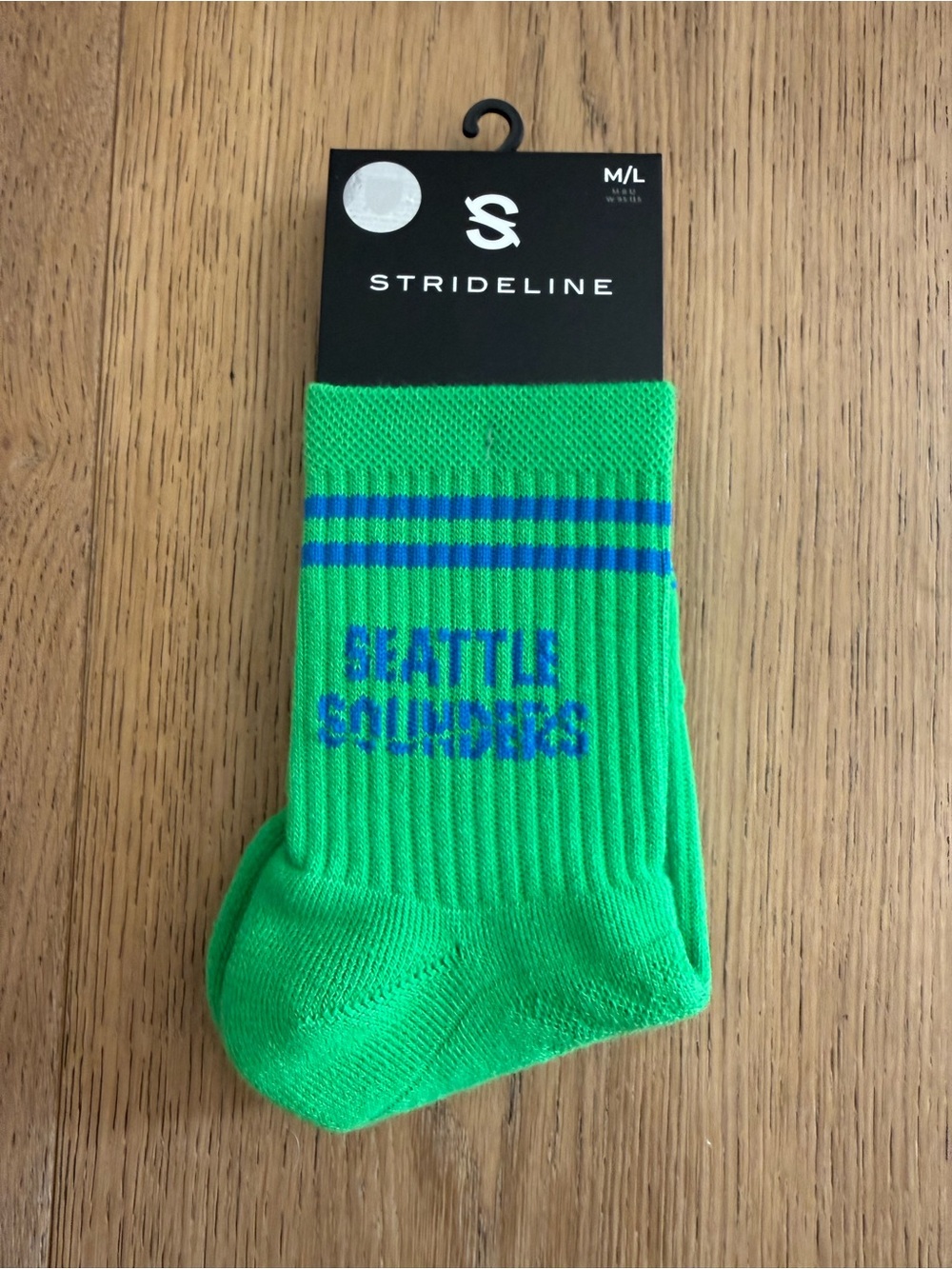 Strideline Men’s Green Seattle Sounders Athletic Crew Socks